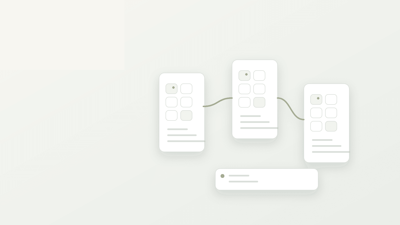 Abstract headless commerce migration cover with storefront and API architecture panels