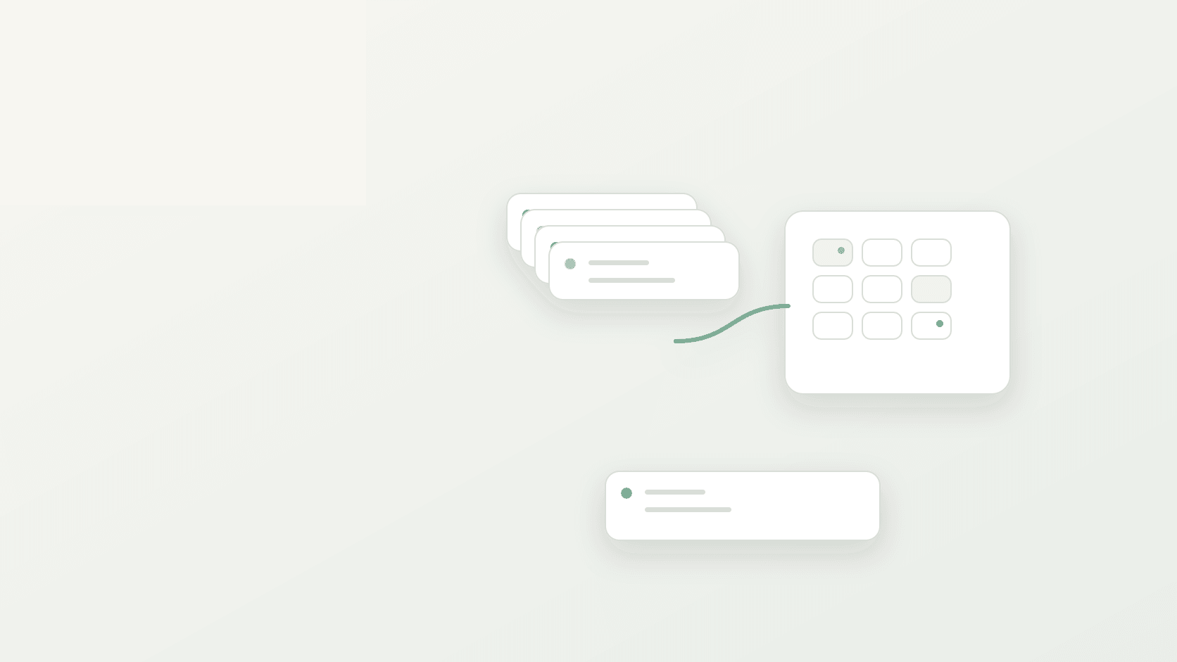 Abstract ecommerce app audit cover with dependency blocks and cleanup panels