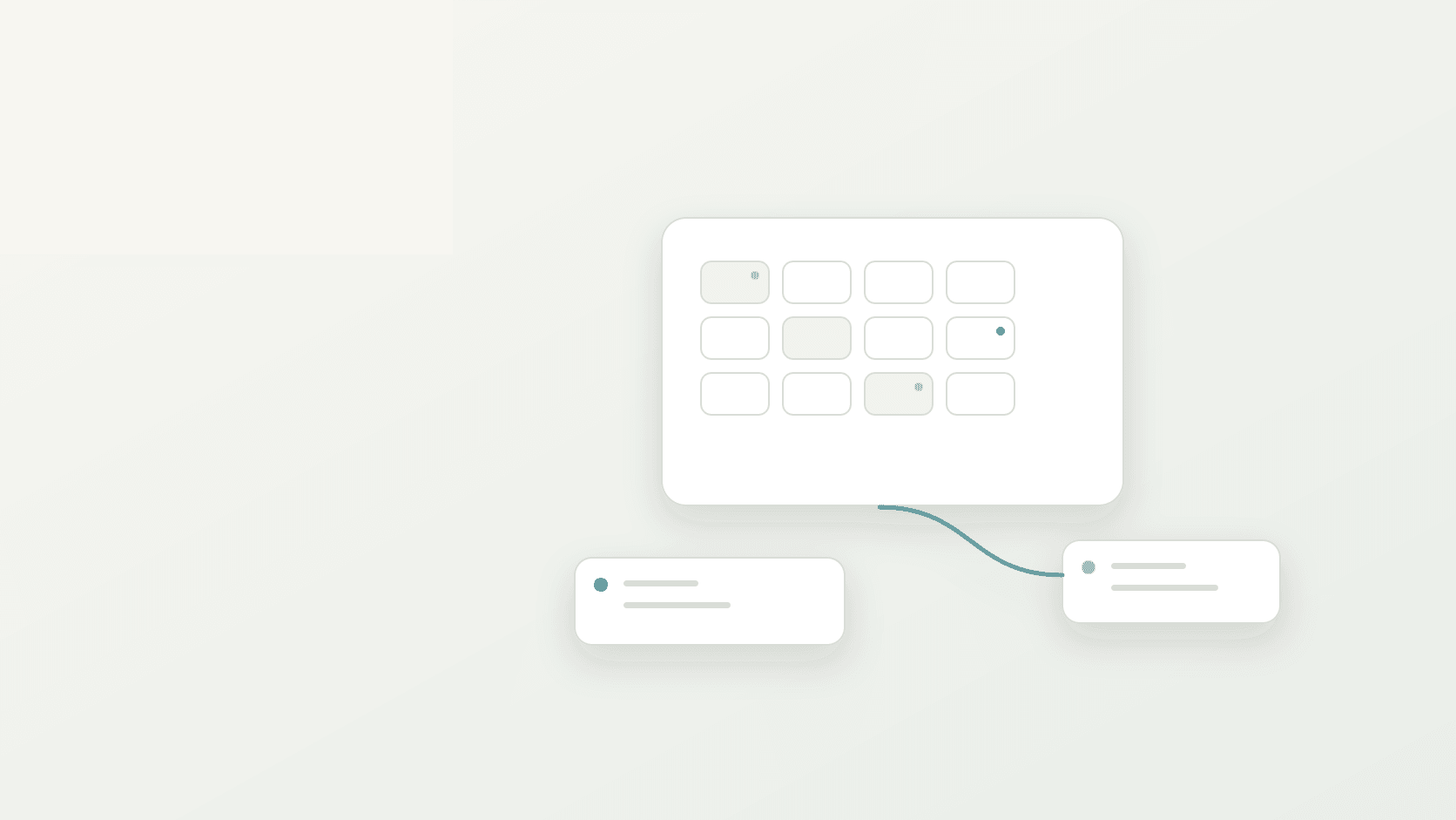 Abstract ecommerce theme audit cover with template inventory and component cards