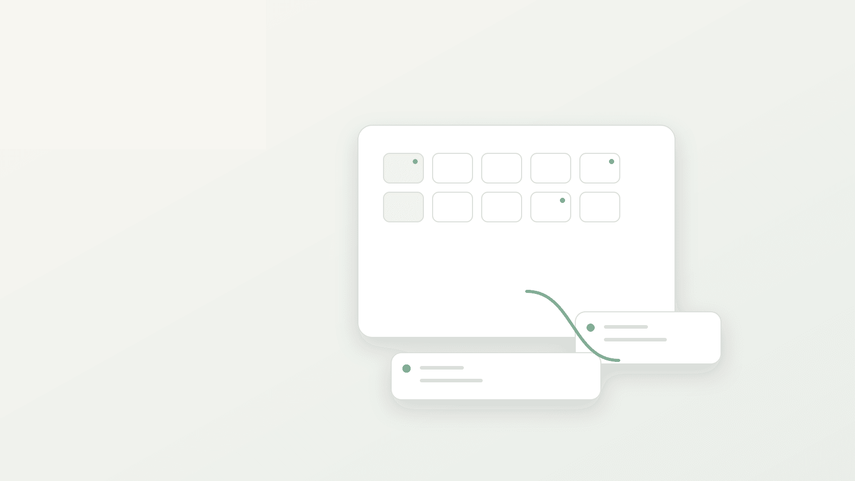 Abstract WordPress theme development cover with editable component blocks