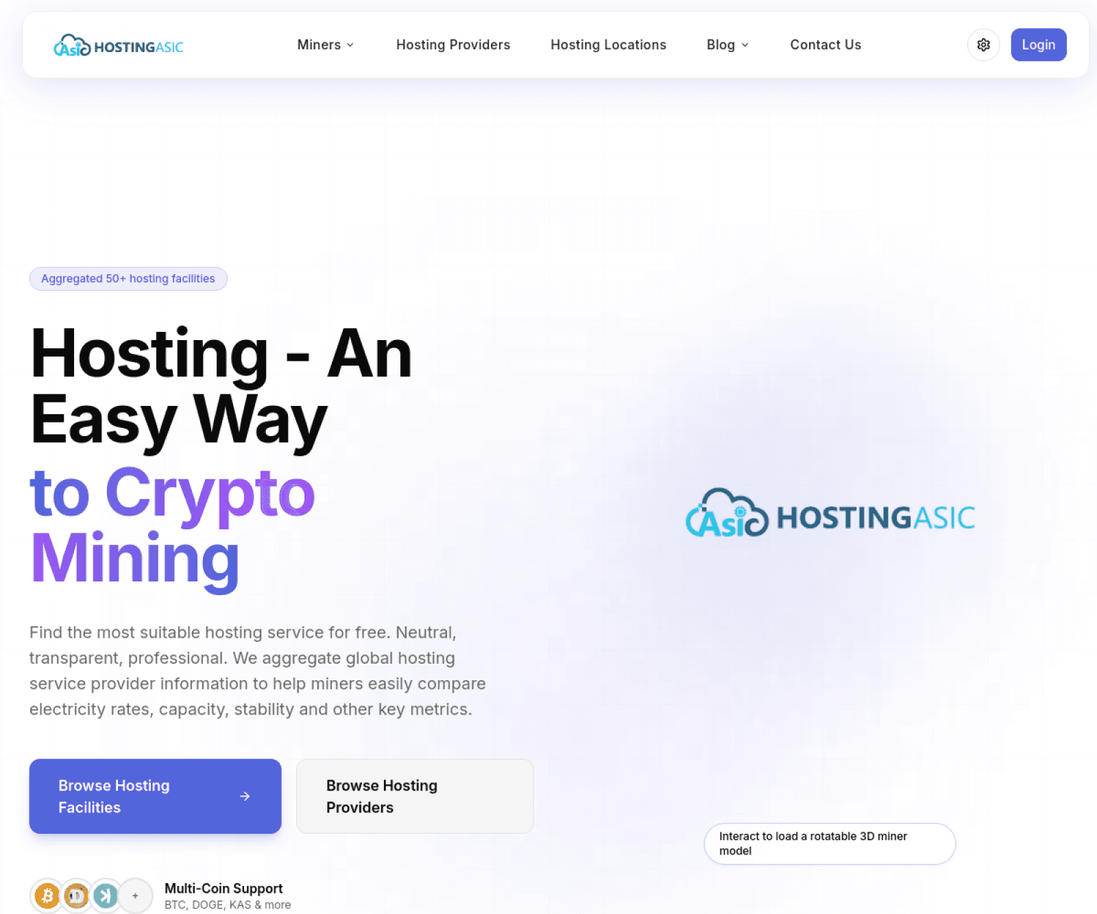 HostingASIC 首页预览
