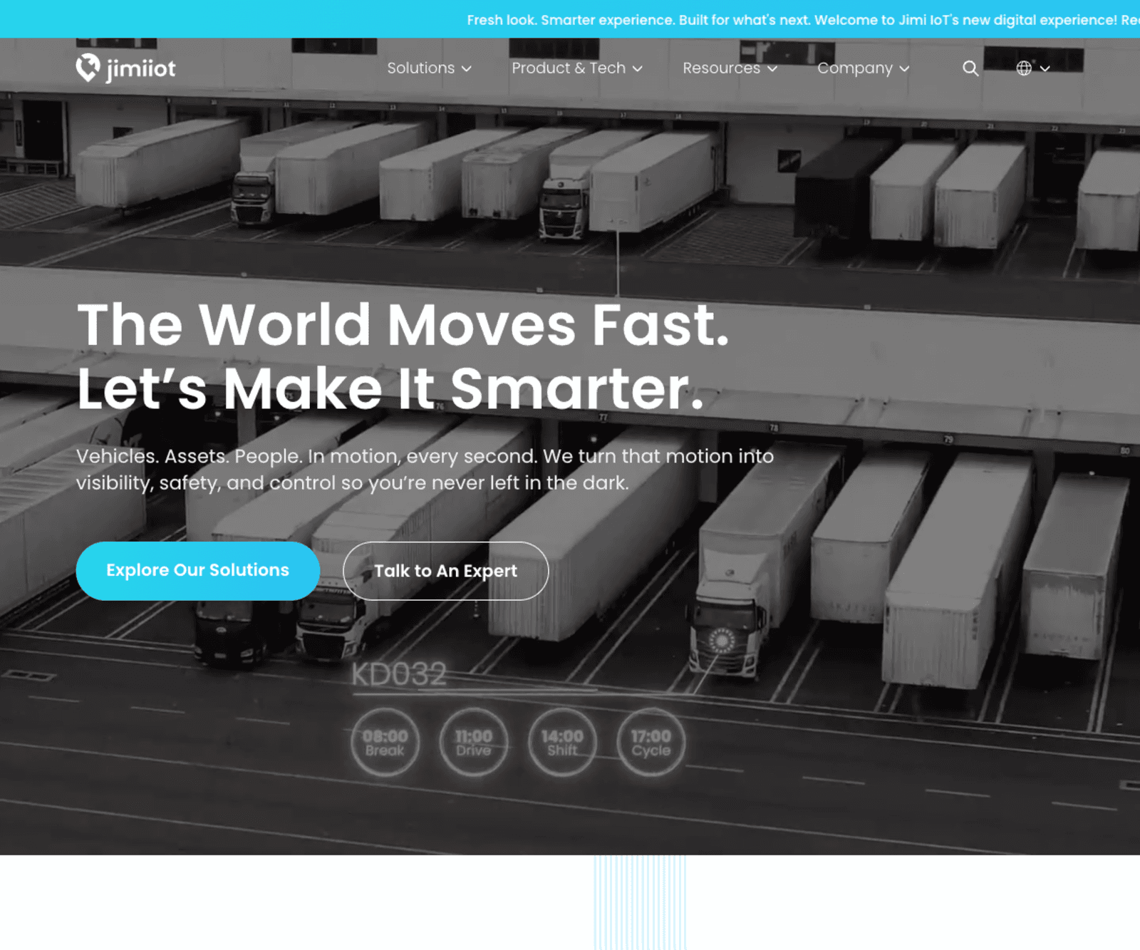 Jimi IoT homepage