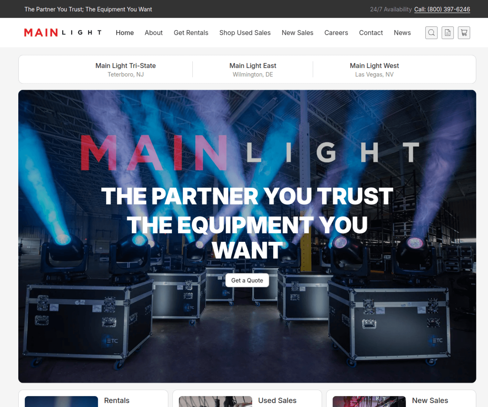 Main Light 首页预览