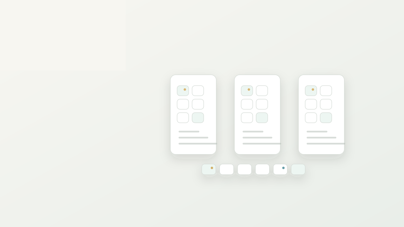 Abstract website technology choice cover with three architecture lanes