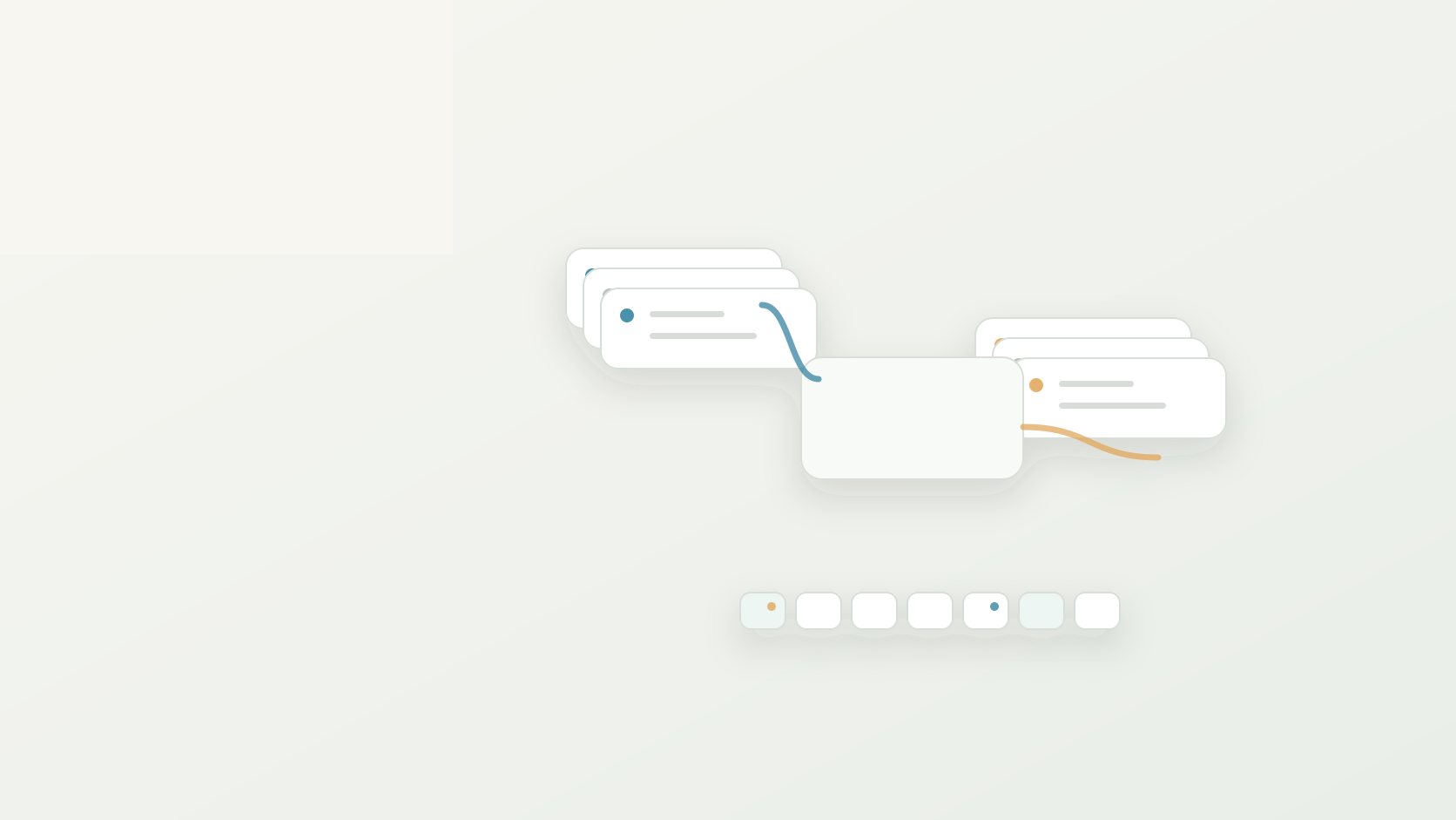 Abstract website redesign migration cover with URL mapping and launch risk panels