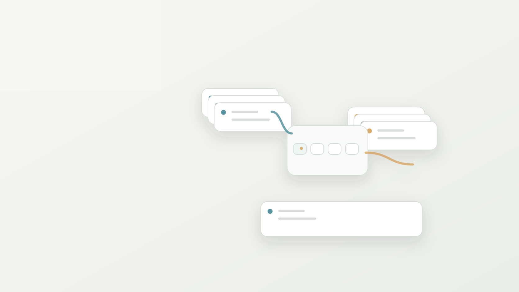 Abstract WordPress to Shopify migration cover with content and product mapping cards