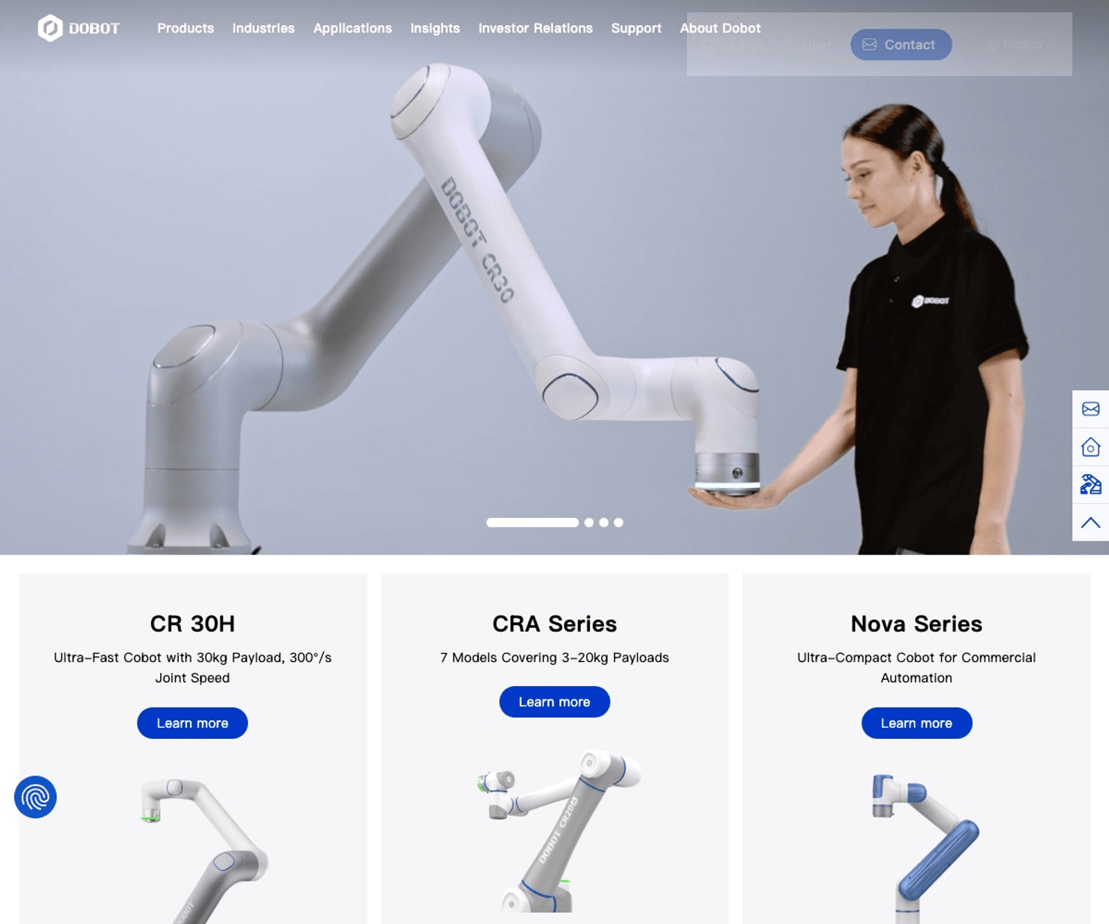 DOBOT 首页预览