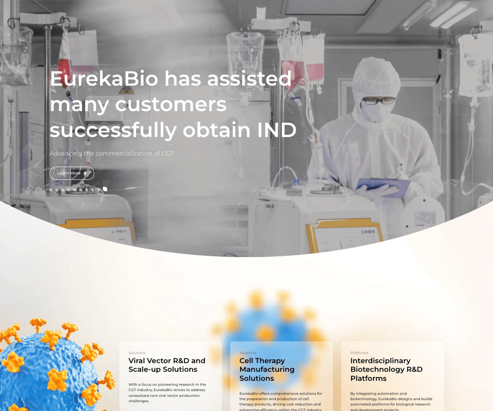 EurekaBio 首页预览