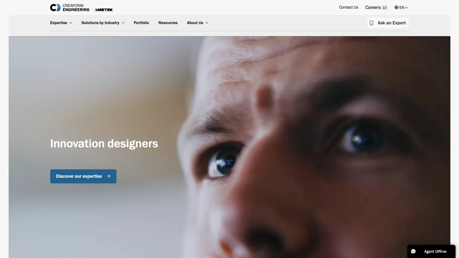 Creaform Engineering homepage