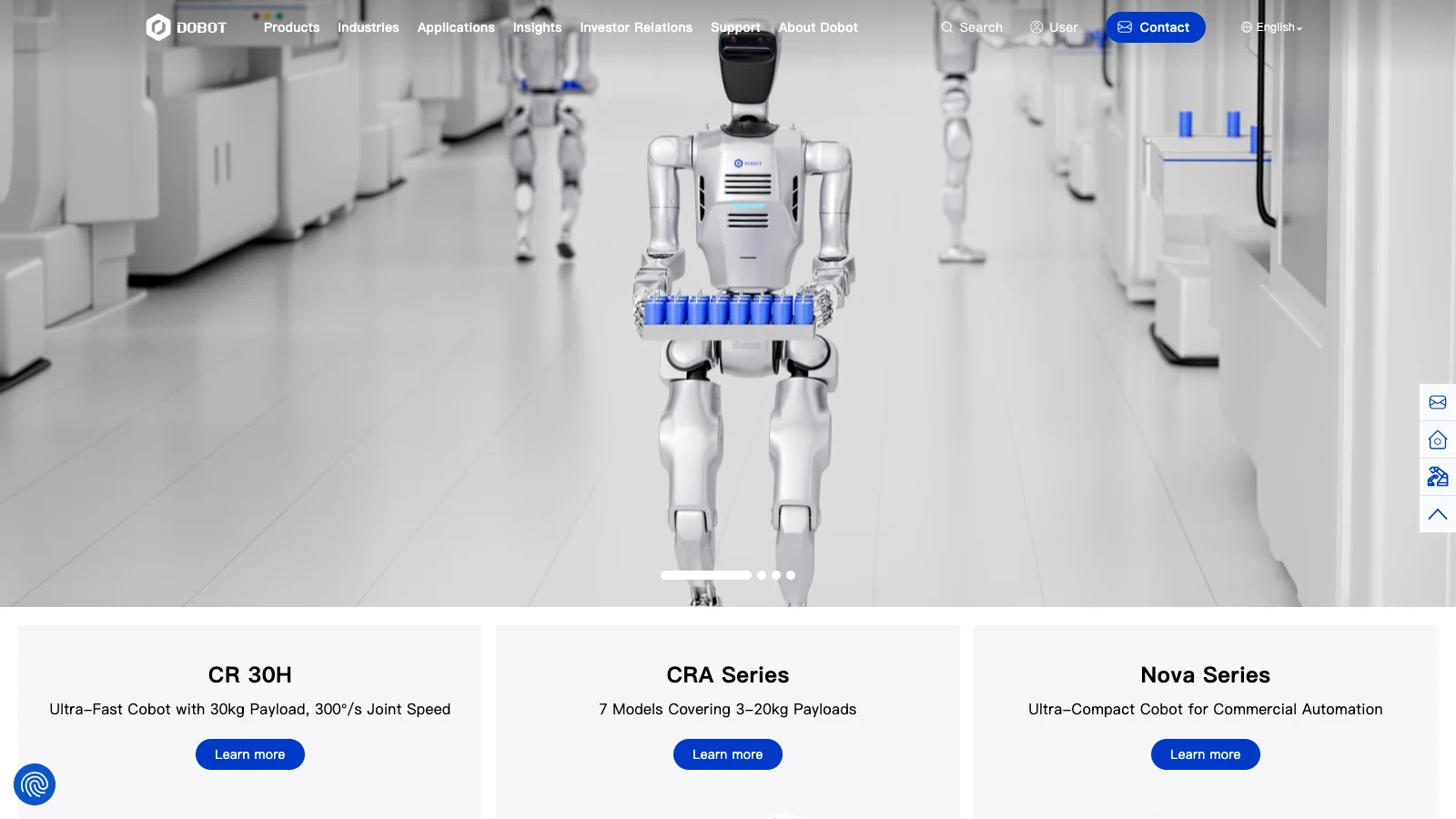 DOBOT homepage