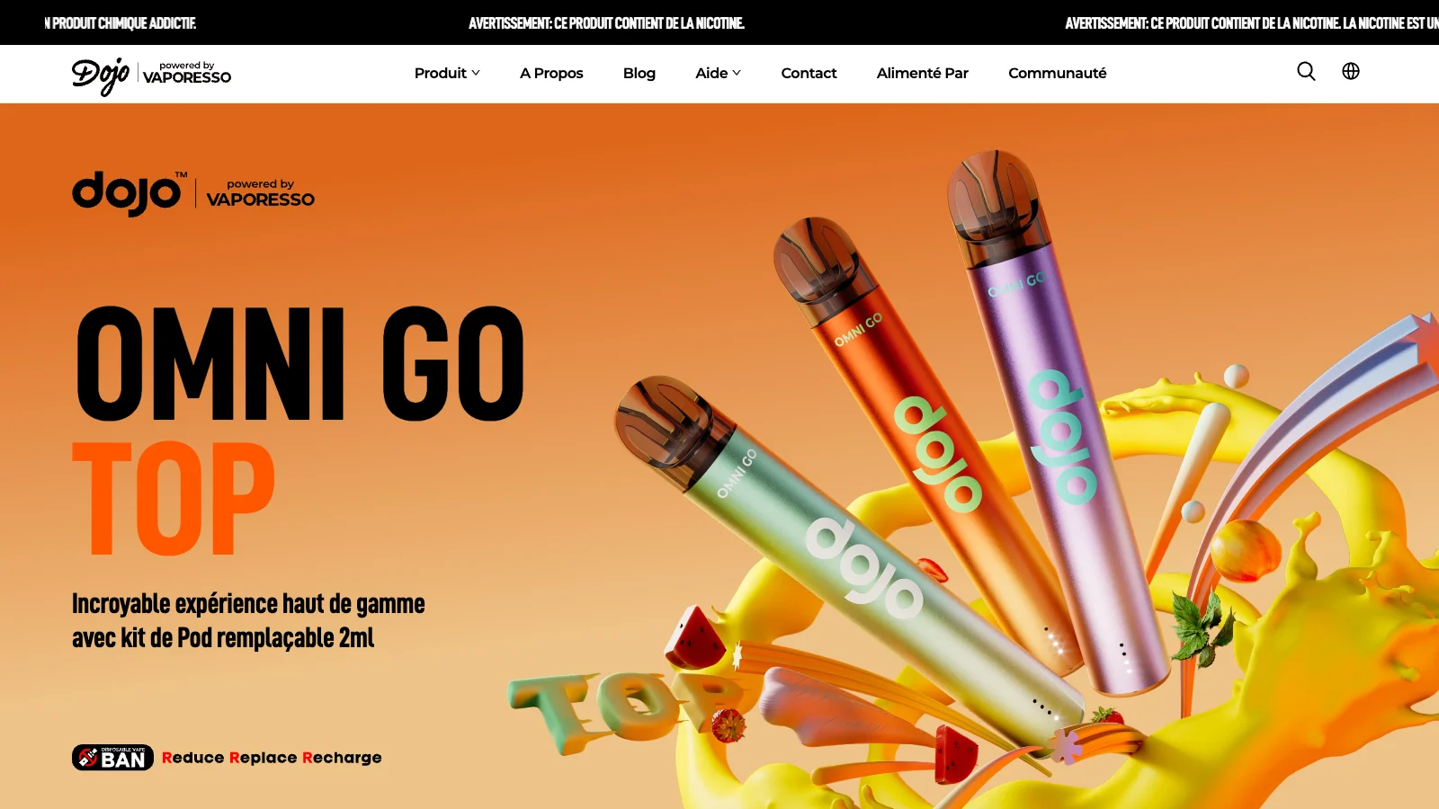 dojo omni go homepage