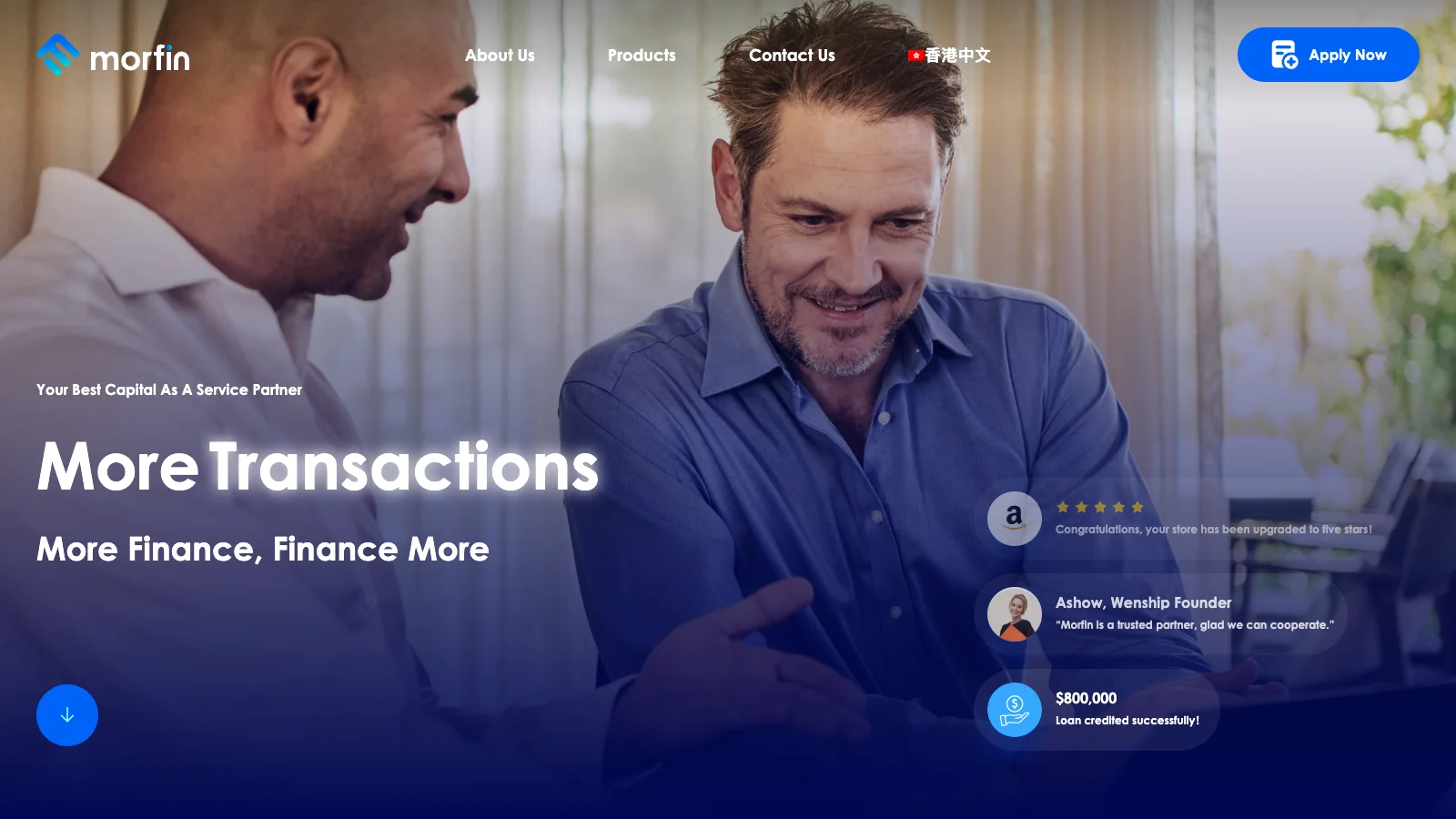 Morfin homepage