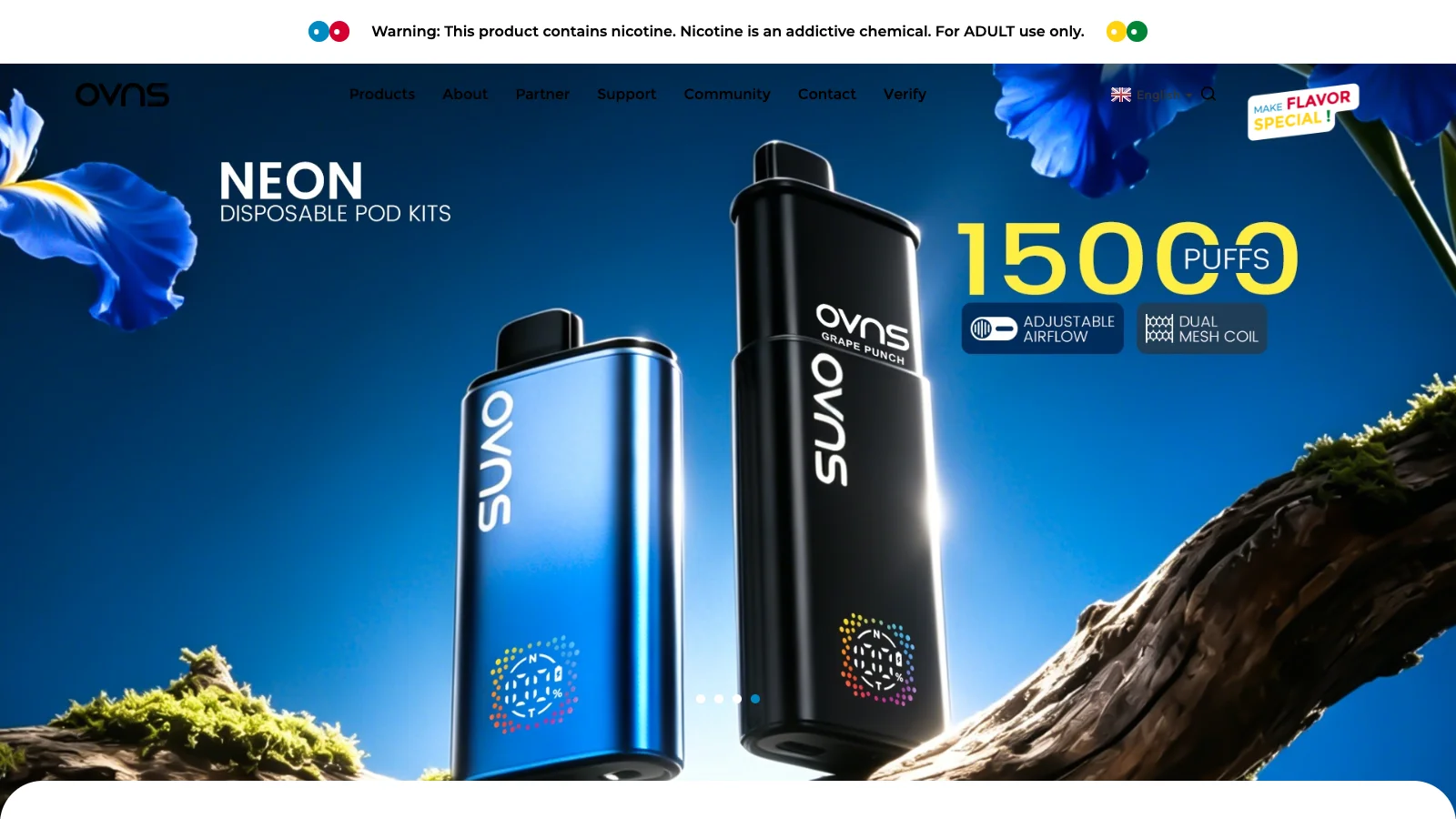 OVNS homepage