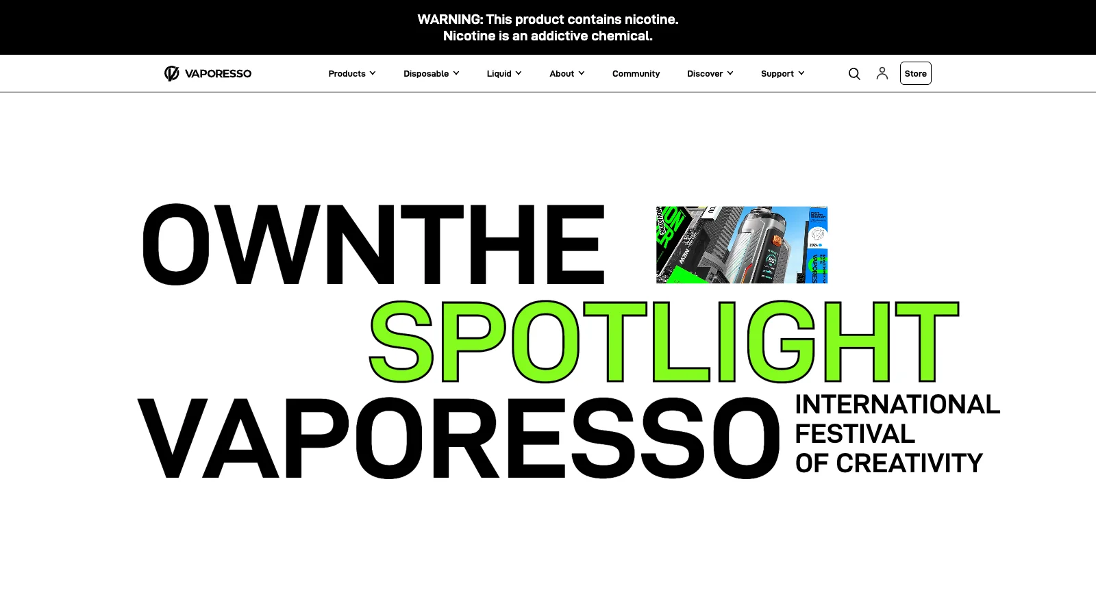 Own The Spotlight homepage