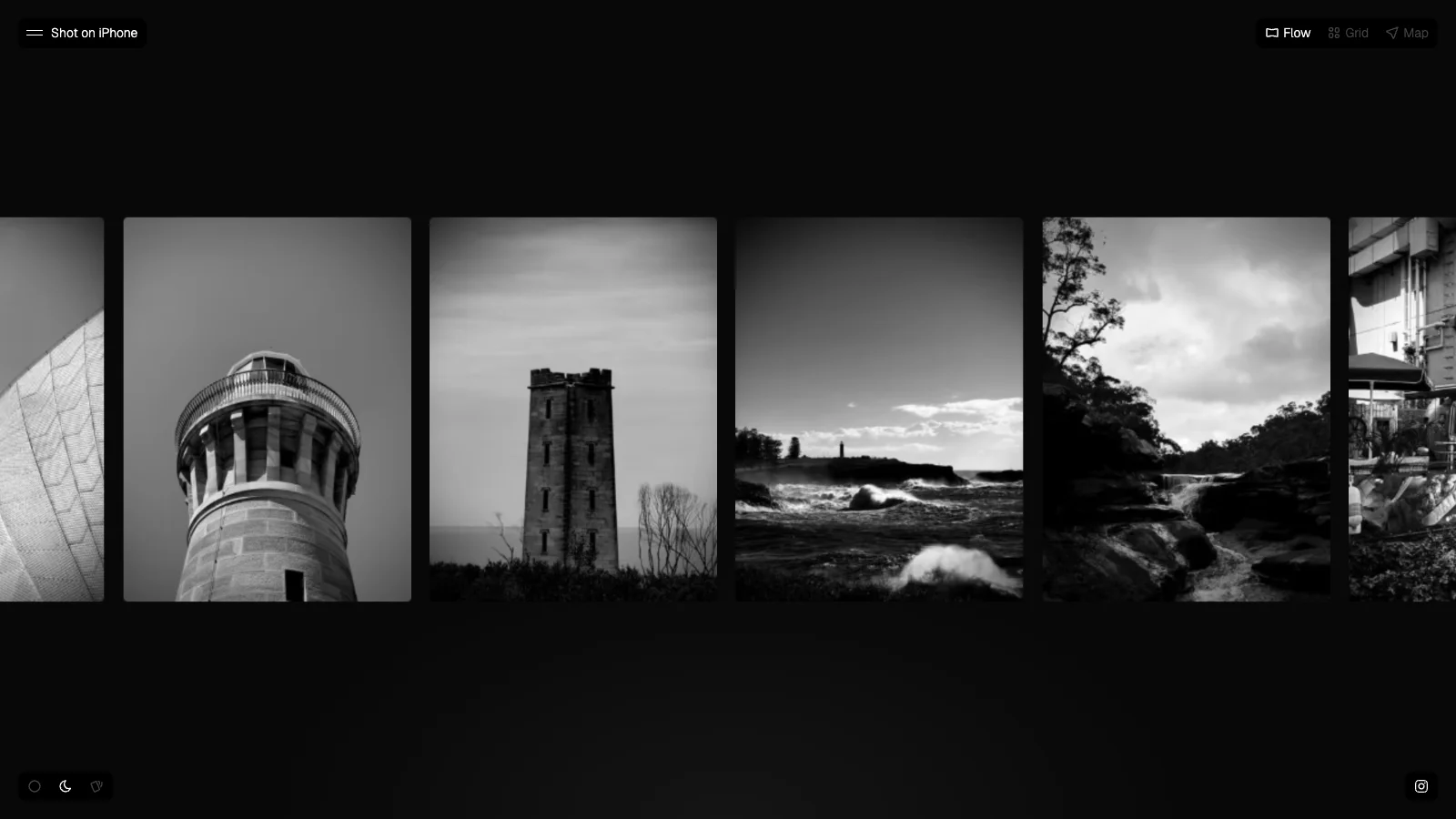 Shot on iPhone homepage