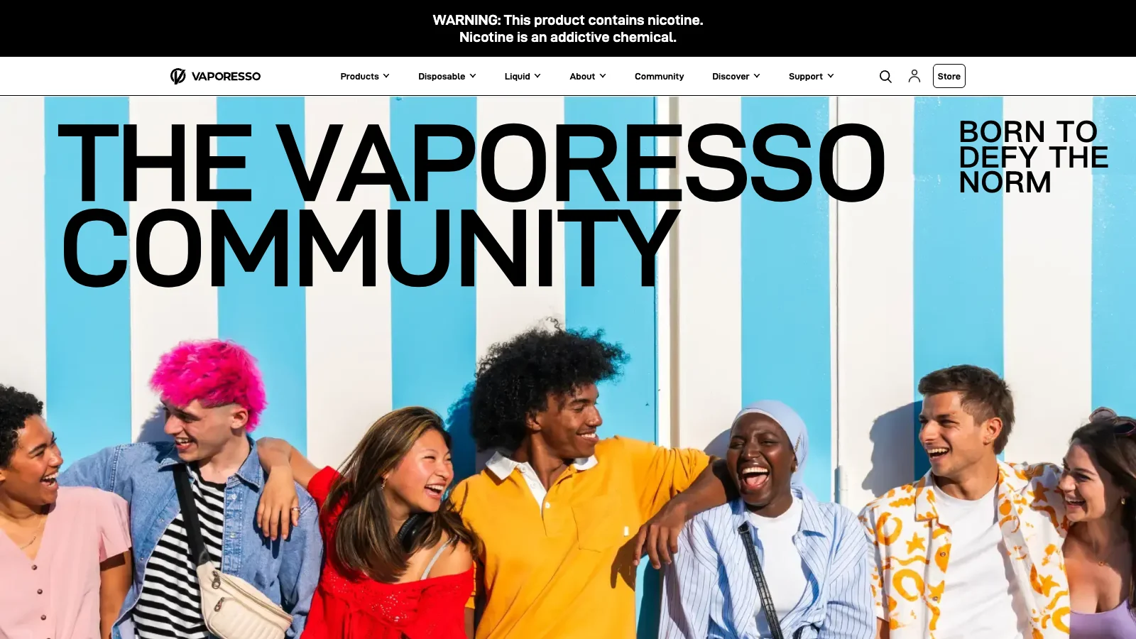 VAPORESSO homepage