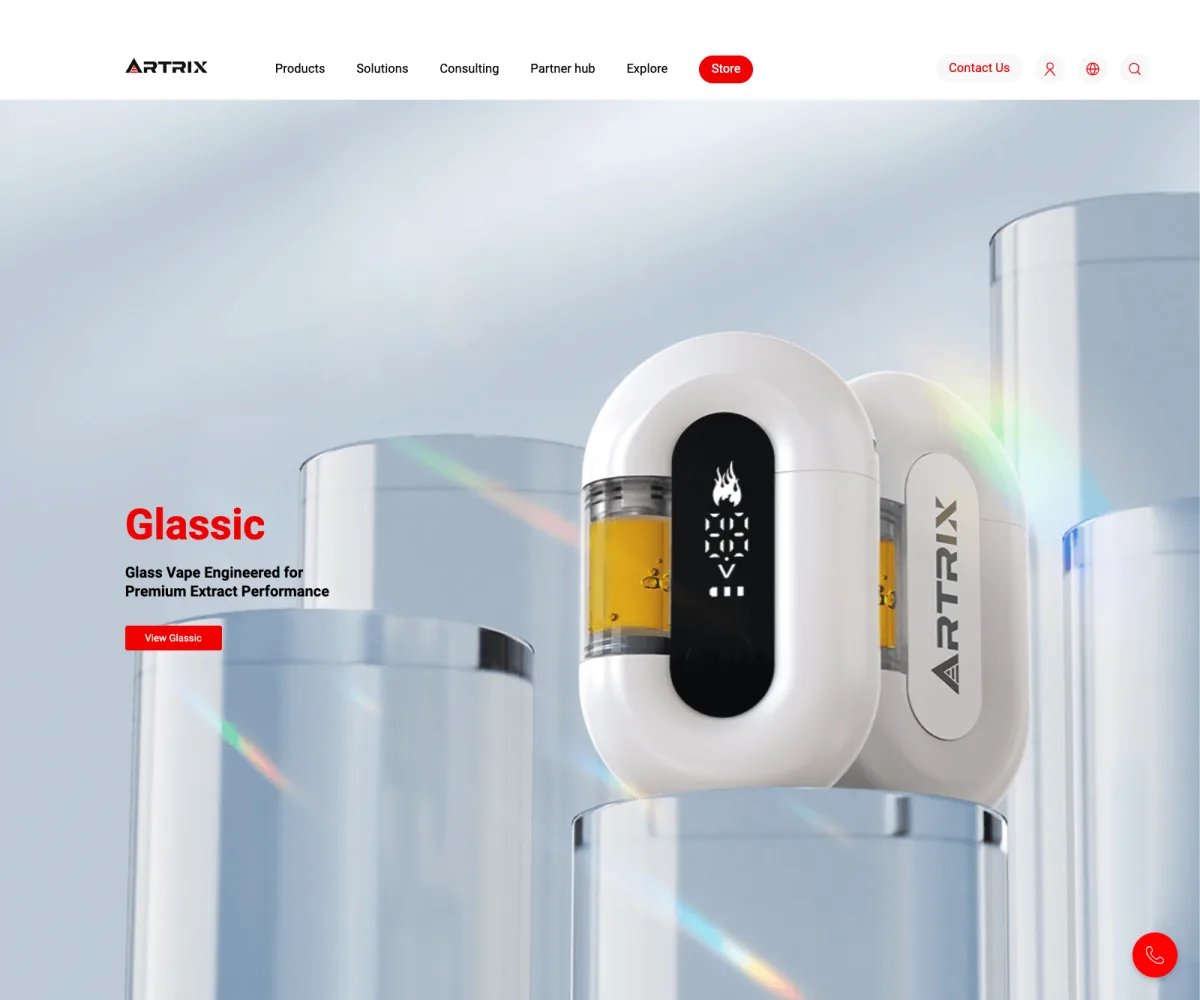 Artrix Global 首页预览