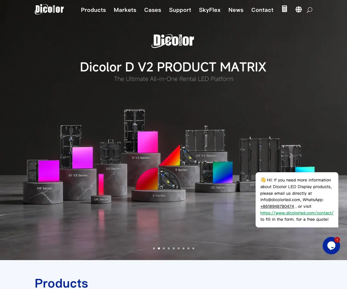Dicolor 首页预览