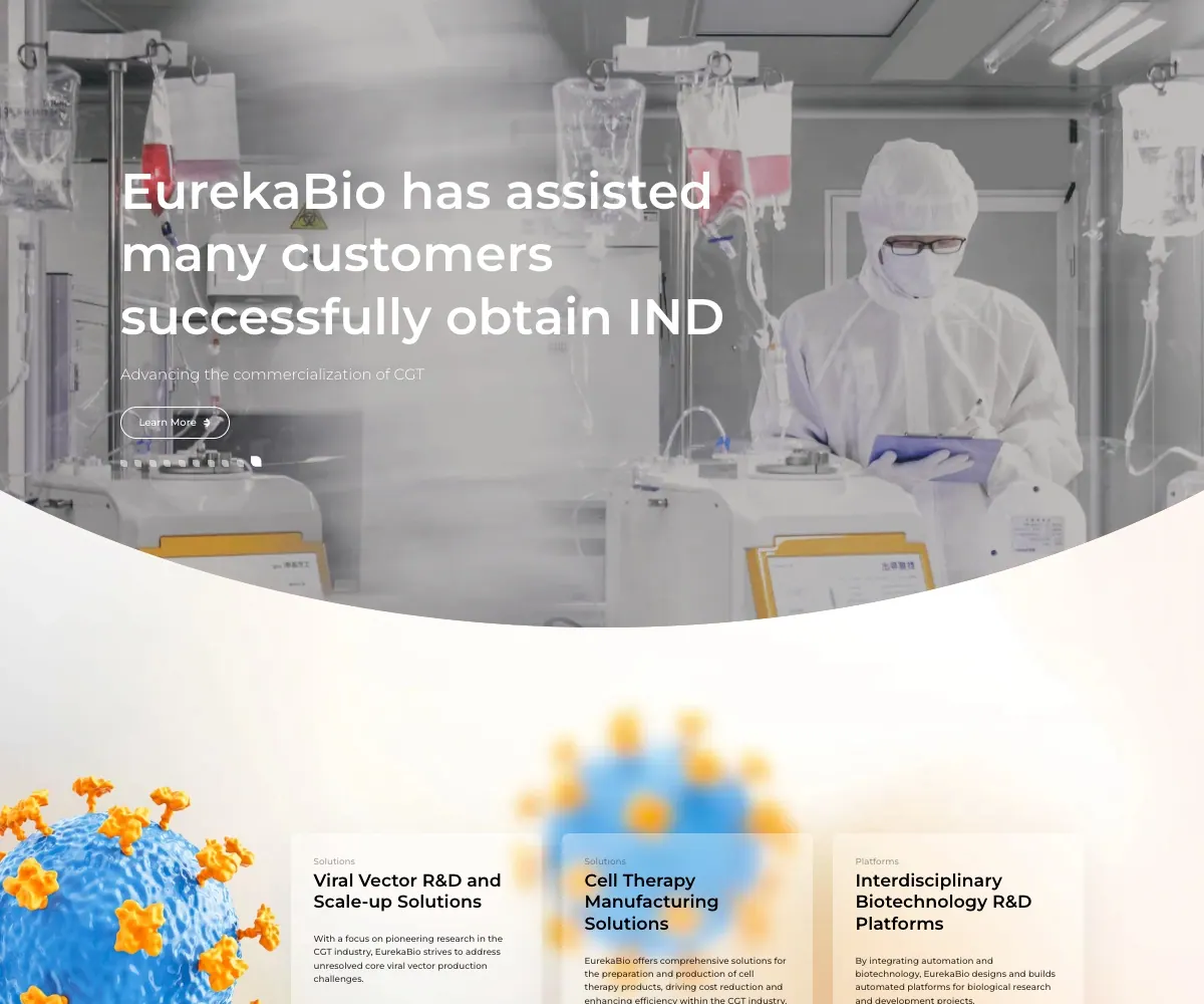 EurekaBio 首页预览