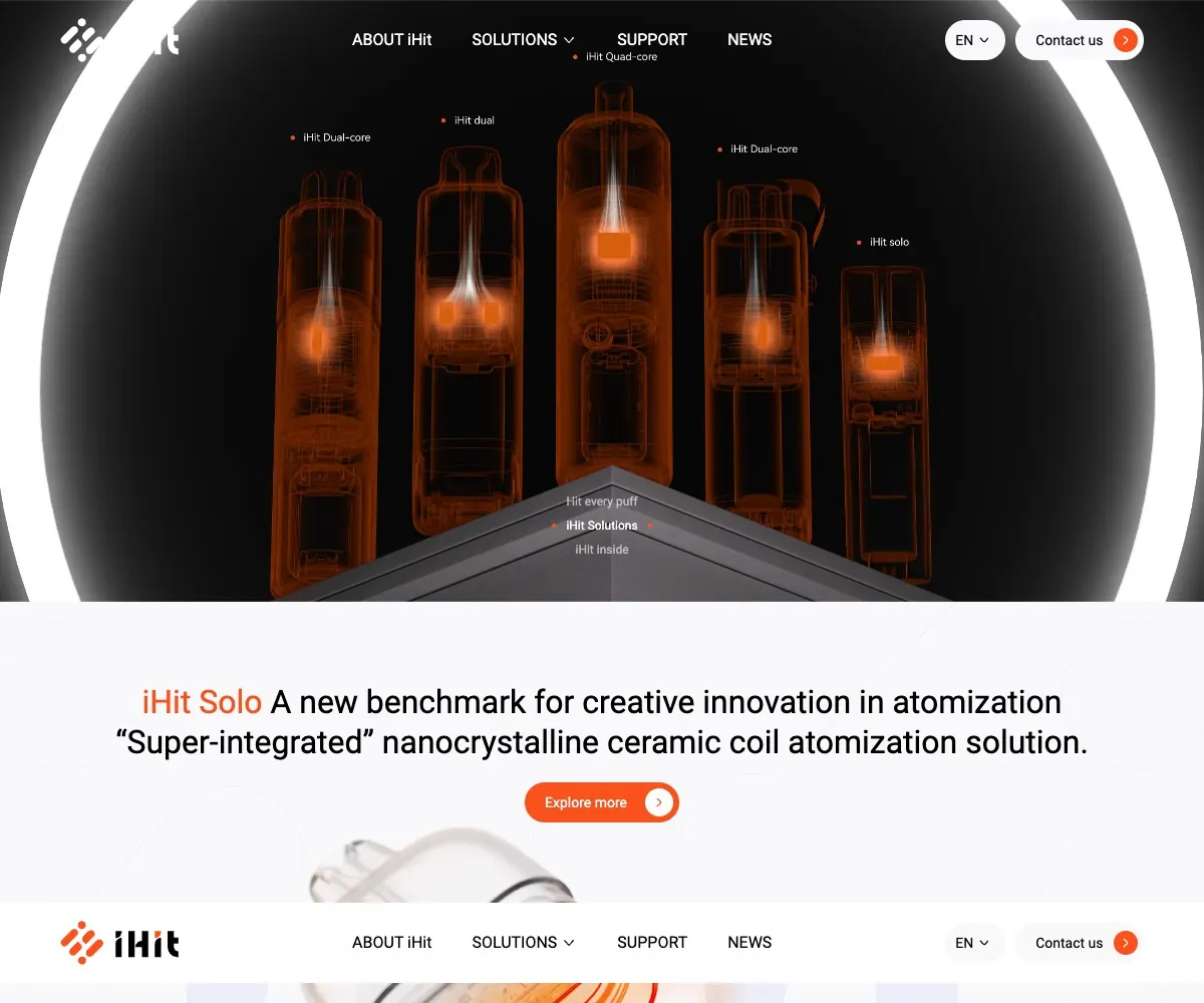 iHit homepage