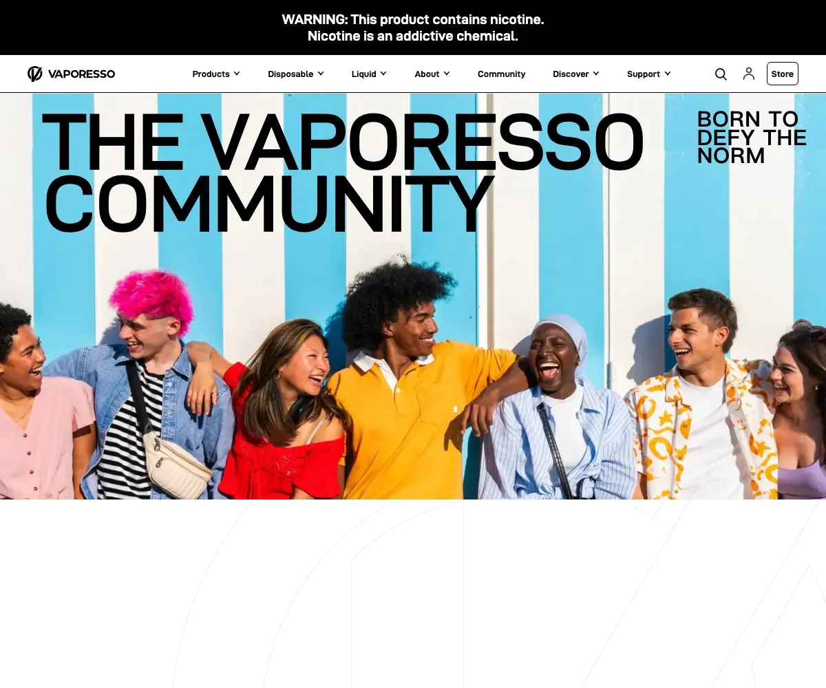 VAPORESSO 首页预览