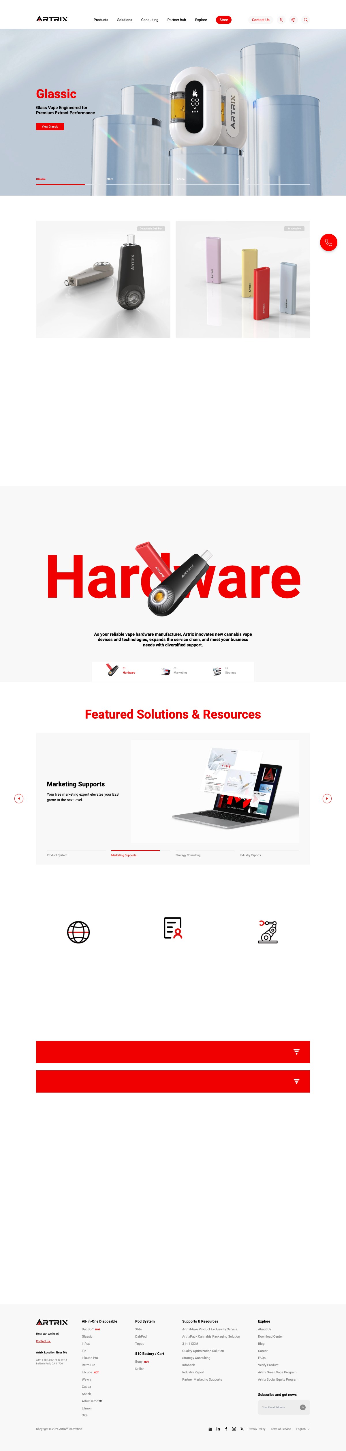 Artrix Global Homepage