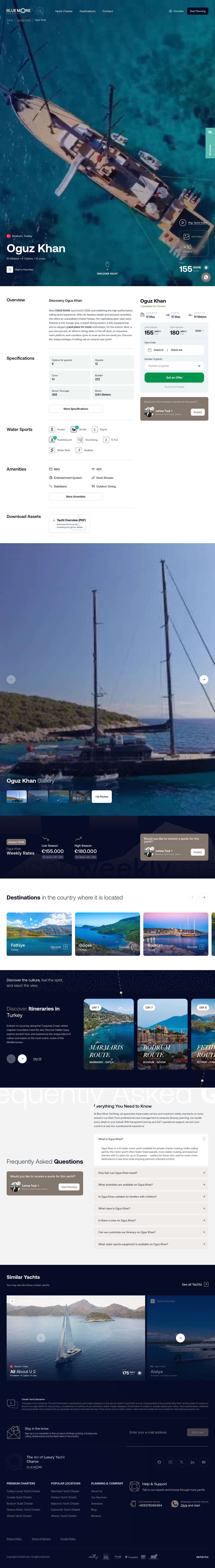 Bluemore Yachting Yacht Page