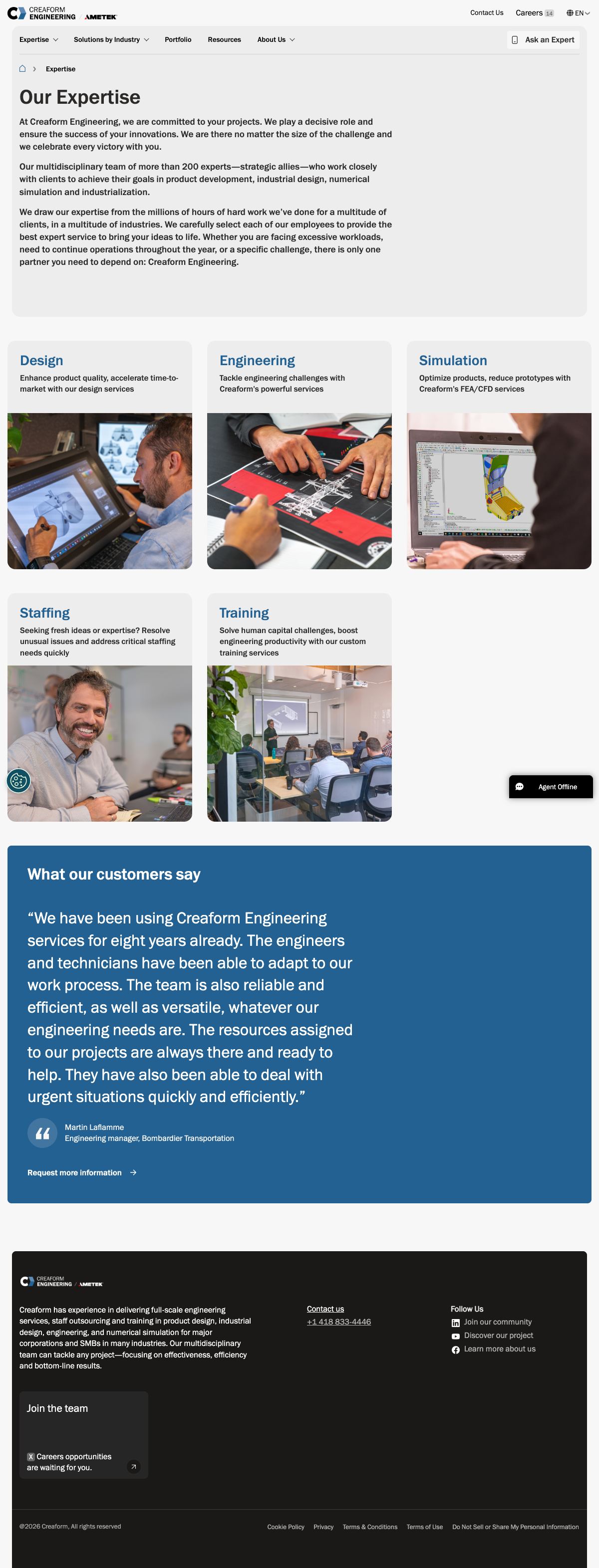 Creaform Engineering Expertise