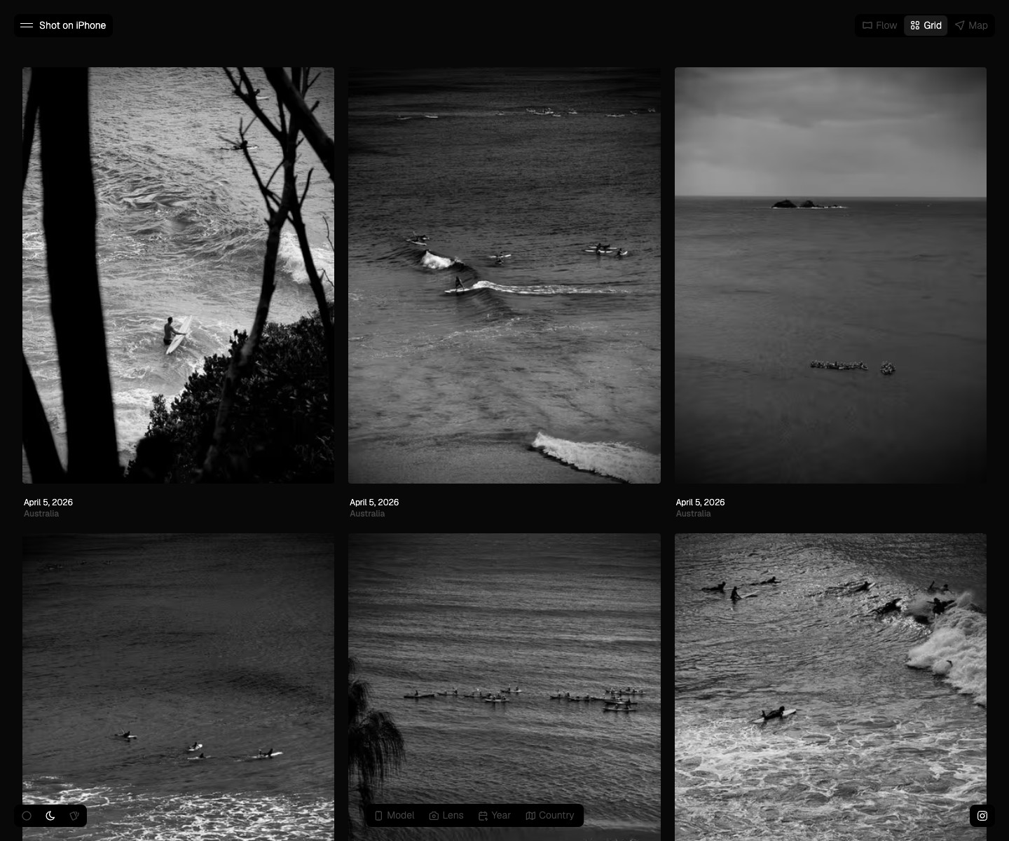 Shot on iPhone Grid View