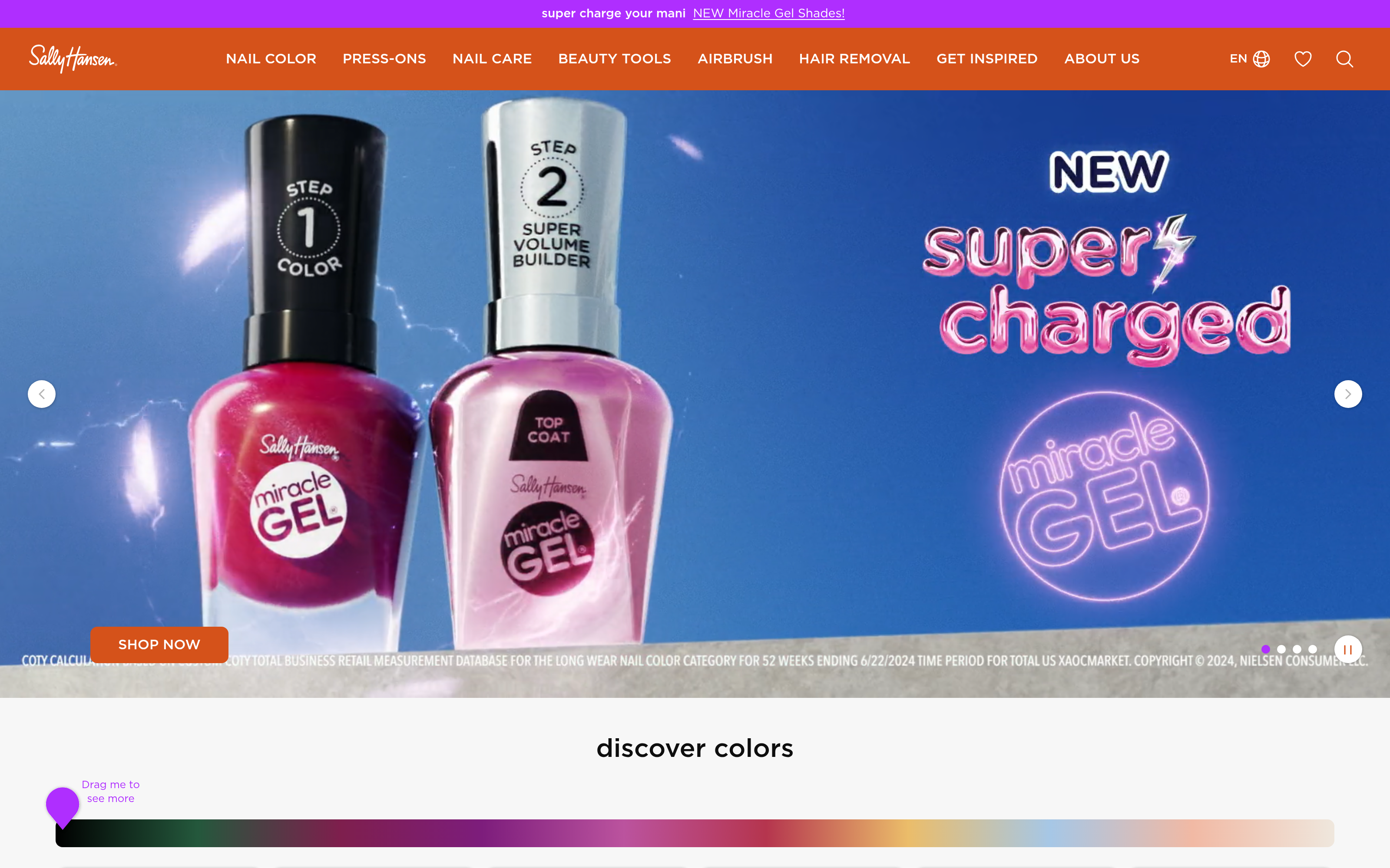 Sally Hansen homepage
