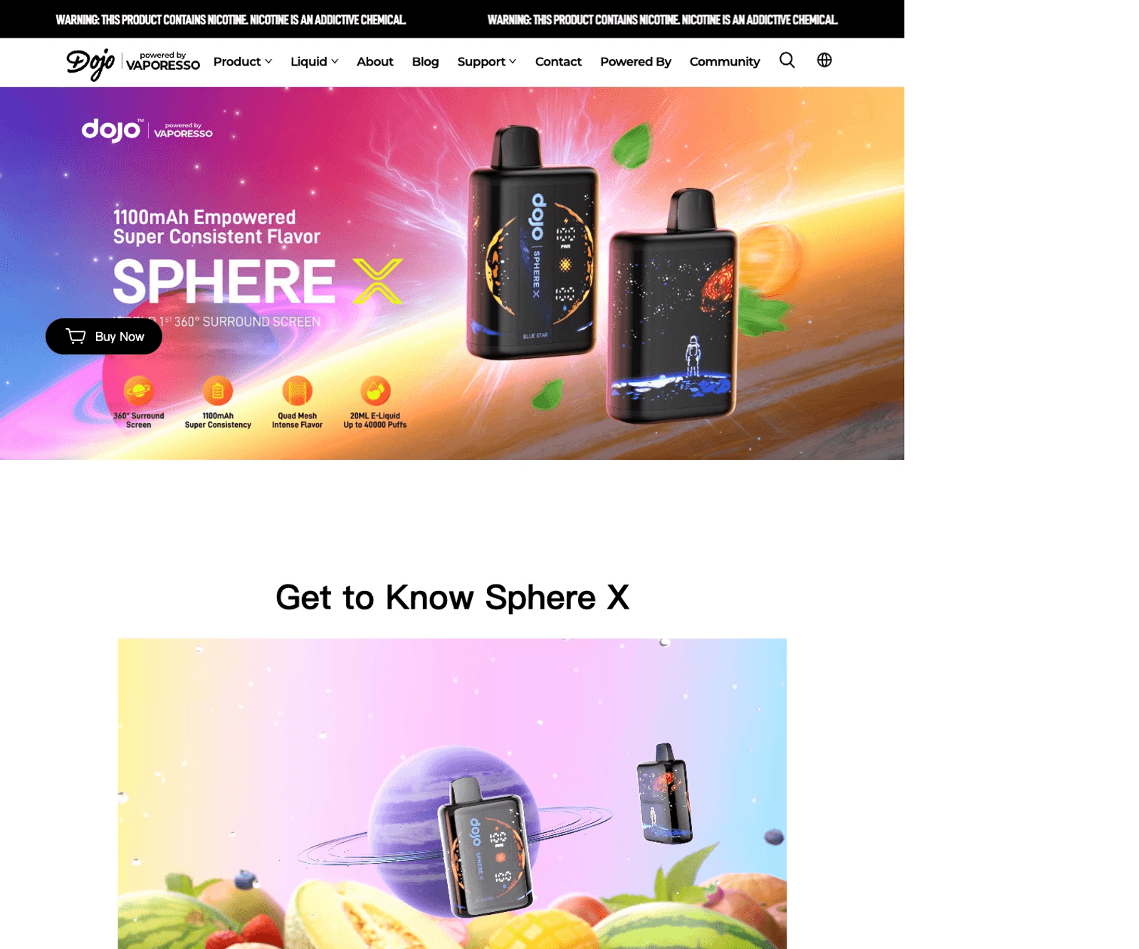 Sphere X 首页预览